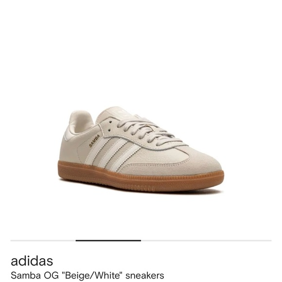 Adidas Samba OG Beige and White Sneakers - Picture 2 of 7